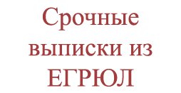 срочно выписка из ЕГРЮЛ в москве